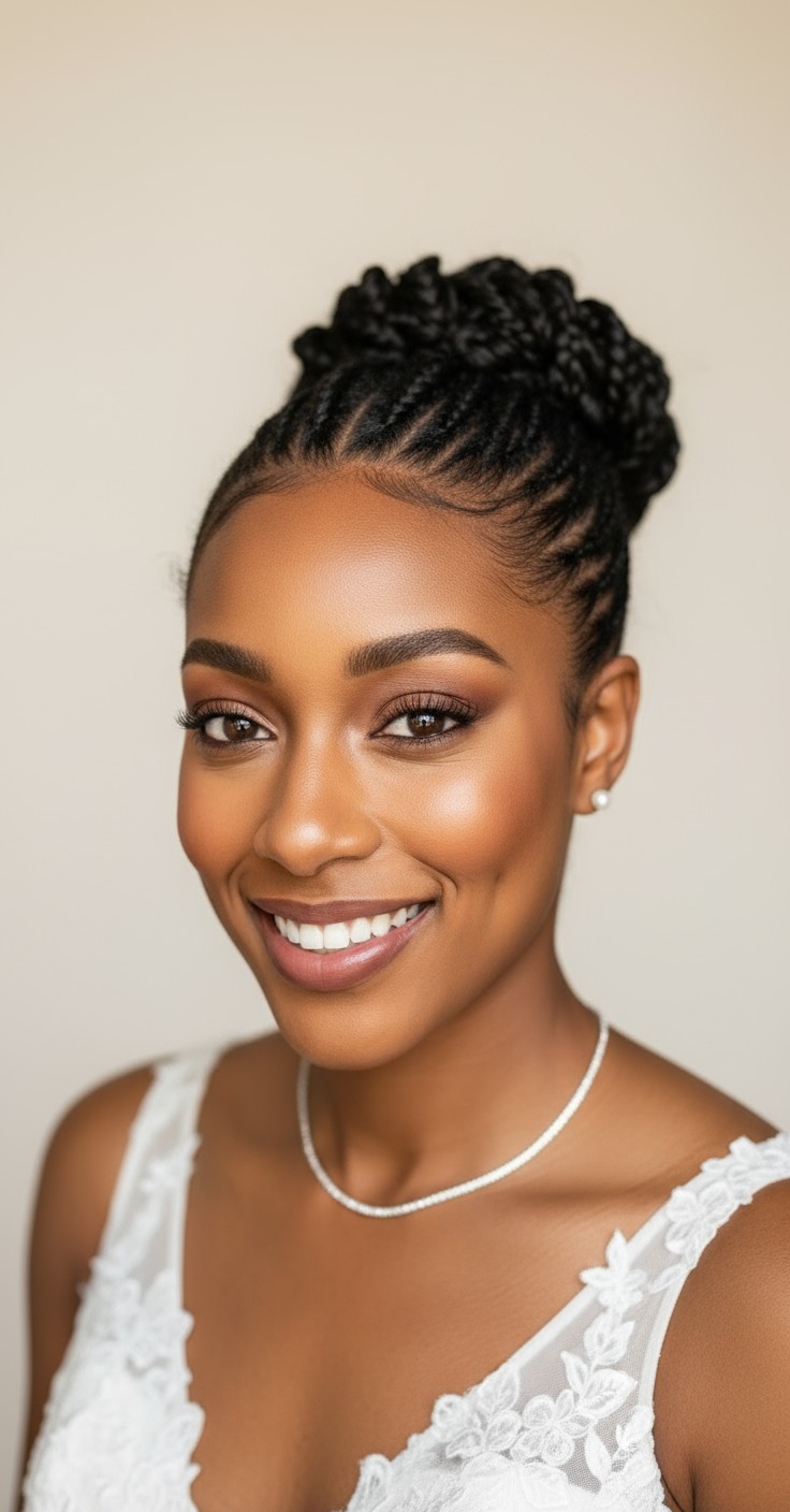 After Side Messy Bun For Wedding